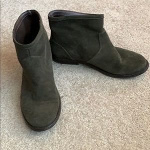 Aldo green ankle booties